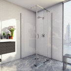 Decina Cascade 900 Square/Semi-Frameless Pivot Shower Screen