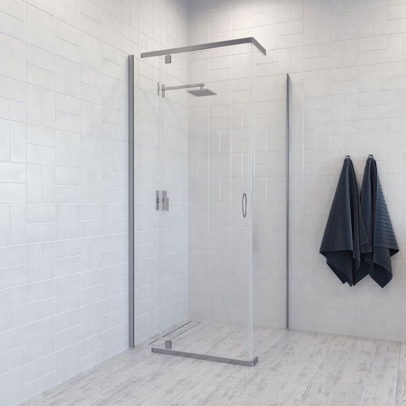 Decina Cascade 900 Square/Semi-Frameless Pivot Shower Screen Lifestyle