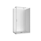 Decina Cascade 900 Square/Semi-Frameless Pivot Shower Screen
