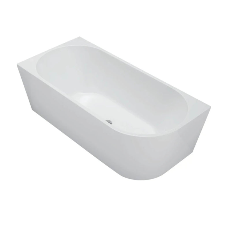 Cassa Auris Corner Back To Wall Bathtub - Left Hand