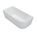 Cassa Auris Corner Back To Wall Bathtub - Left Hand