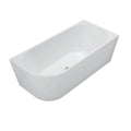 Cassa Auris Corner Back To Wall Bathtub - Right Hand