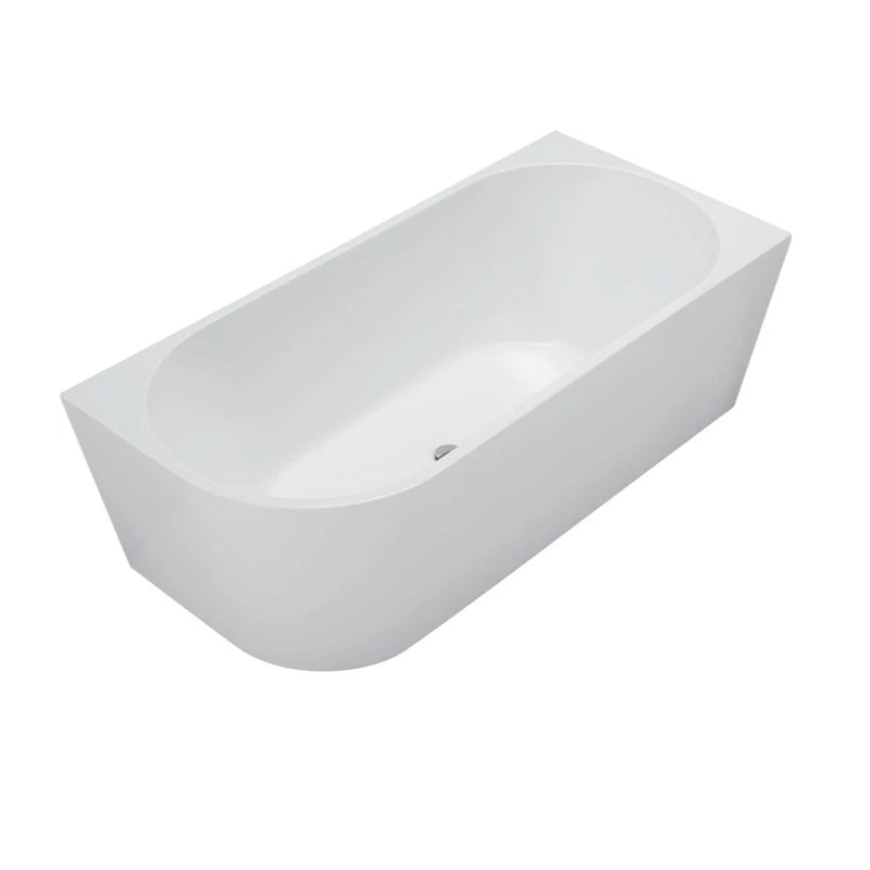 Cassa Auris Corner Back To Wall Bathtub - Right Hand