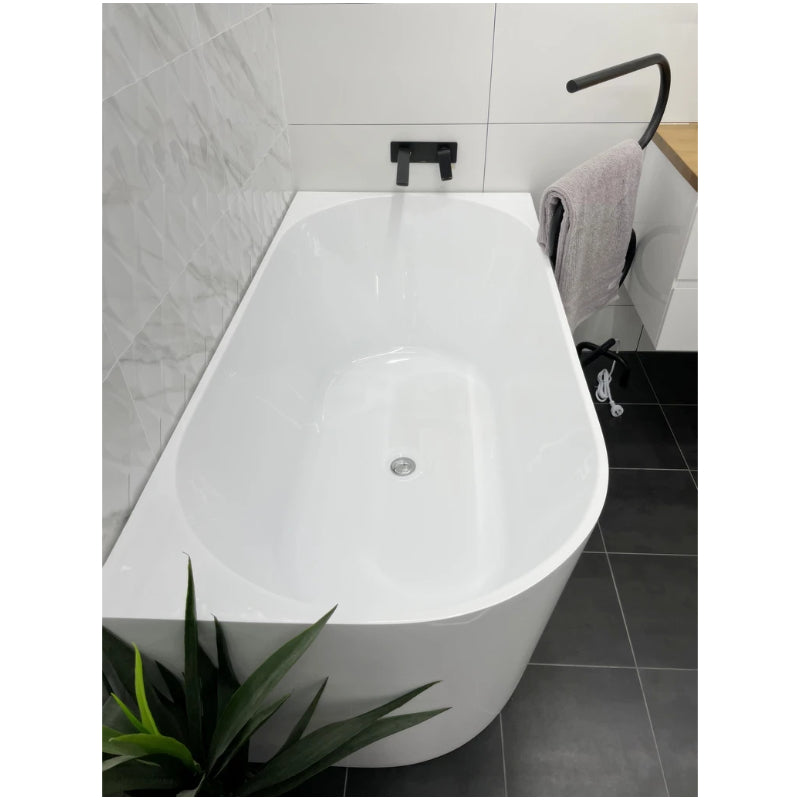 Cassa Auris Corner Back To Wall Bathtub - Right Hand Corner