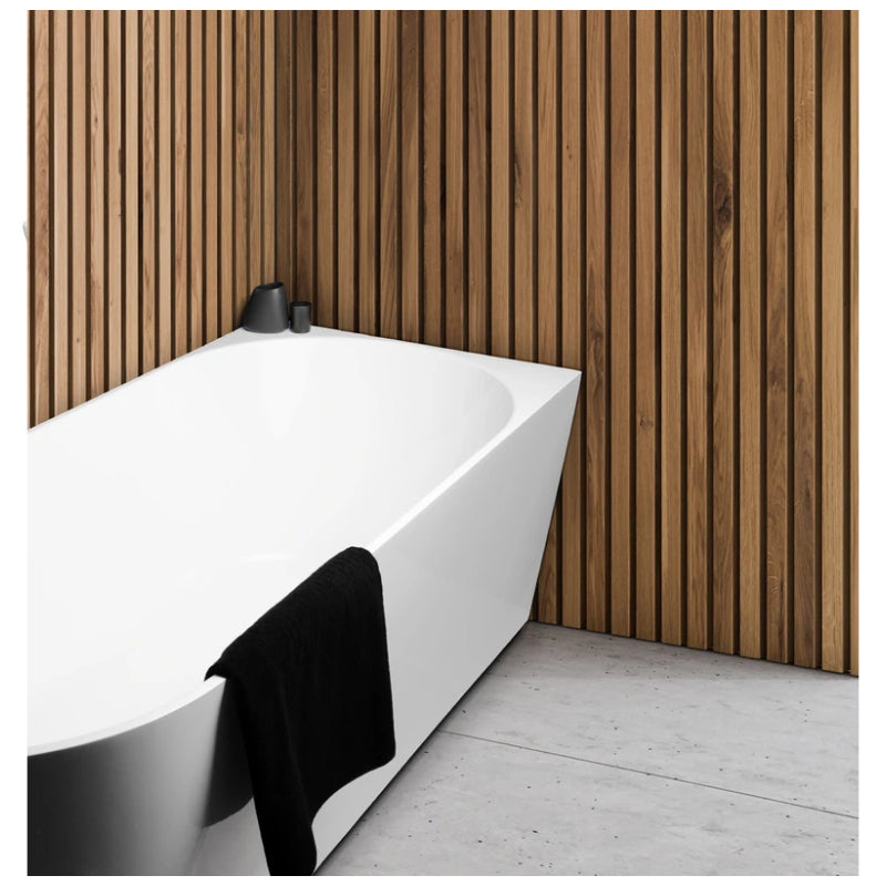 Cassa Auris Corner Back To Wall Bathtub - Right Hand Corner