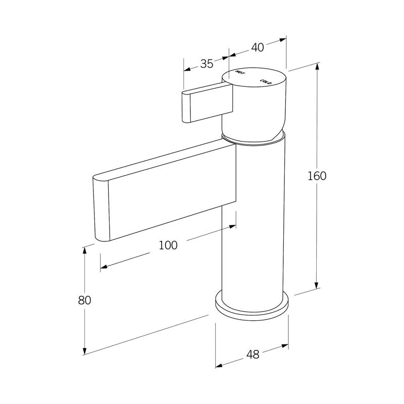 Sussex Calibre Basin Mixer - Chrome Specification