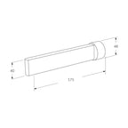 Sussex Calibre Wall Basin Outlet 175mm Chrome Specification