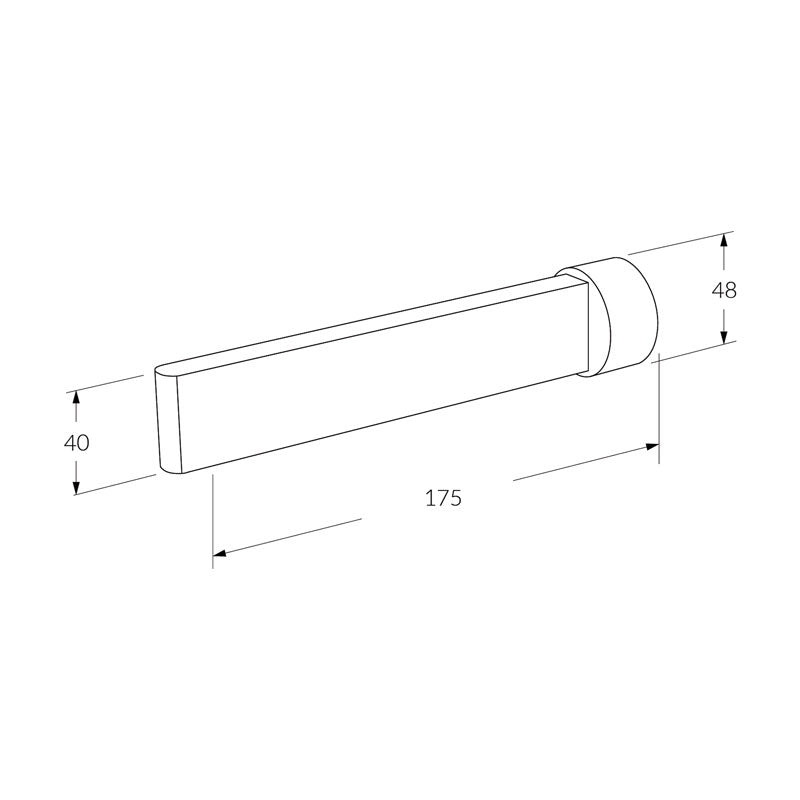 Sussex Calibre Wall Basin Outlet 175mm Chrome Specification