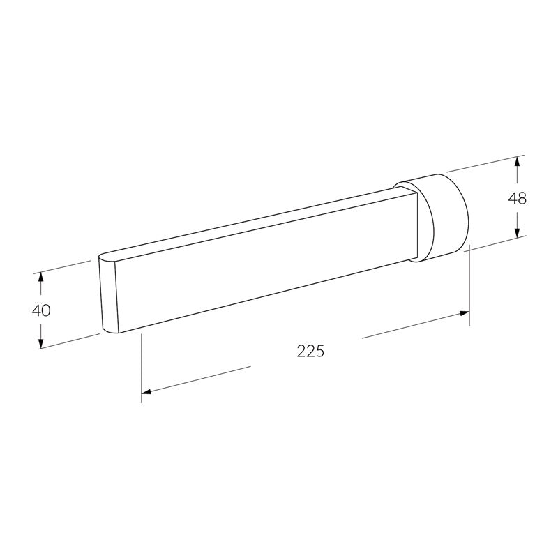 Sussex Calibre Wall Basin Outlet 225mm Specification
