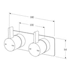 Sussex Calibre Dual Mixer System Chrome Specification