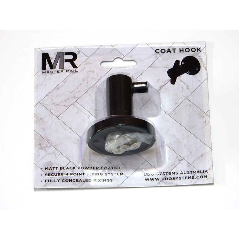 Master Rail Coat Hook - Matt Black