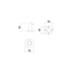 Master Rail Coat Hook - Matt Black specifications 