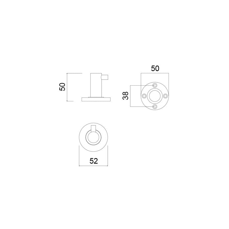 Master Rail Coat Hook - Matt Black specifications 