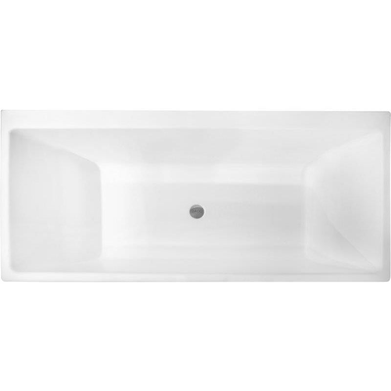DADOquartz Charles 1600mm Island/Freestanding Bath No Overflow - Satin White - SBM138-S