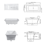 Dadoquartz - Charles 1600 Freestanding Bath - Satin