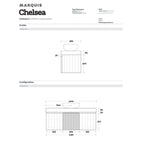 Marquis Chelsea 5 Wall Hung Vanity - 1200mm Specification