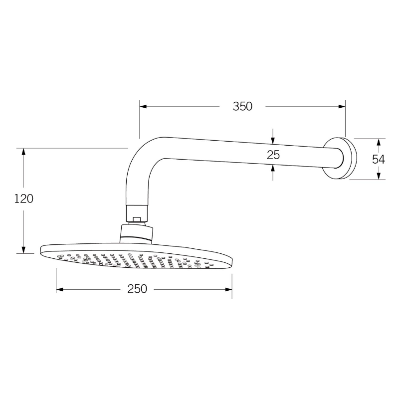 Sussex CALIBRE Horizontal Shower - Nickel