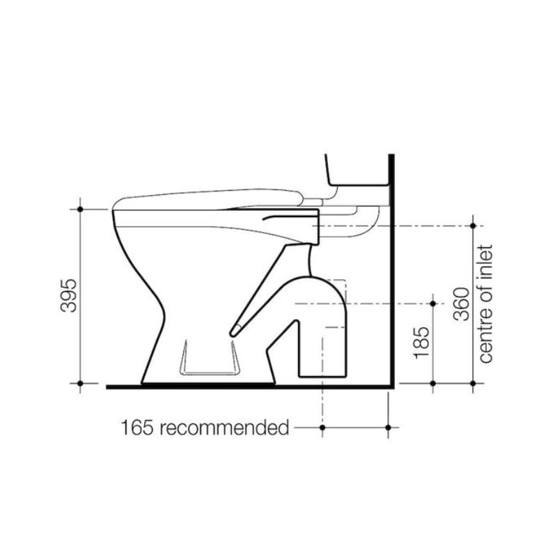 Caroma Symphony Connector S Trap Pan Only - Specification
