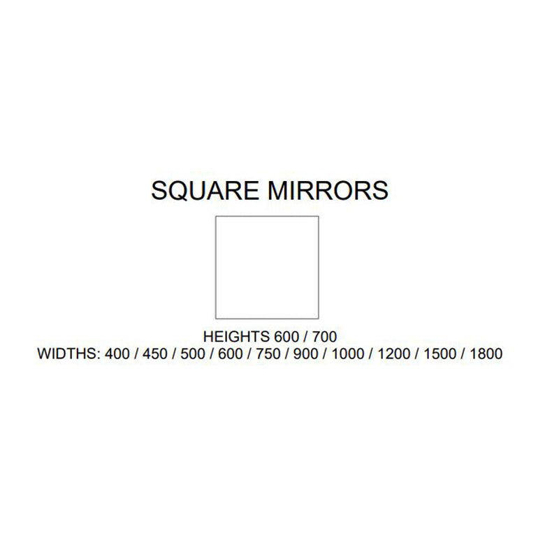 Rifco Cube Mirror 700 x 1200mm Specification