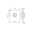 Schell Compact II WC Flush Plate High Pressure-Stainless Steel | Specifications