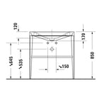 Duravit XViu Console With C-Bonded Basin Package