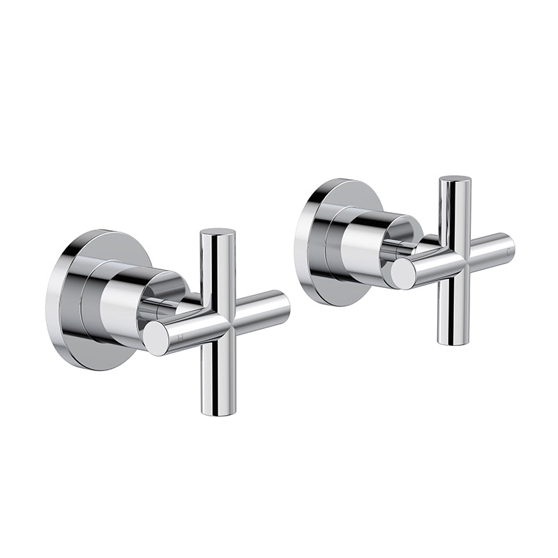 CLARK Cross Wall Top Assemblies - Chrome
