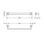 Franke Cubus SIngle Towel Rail Specification