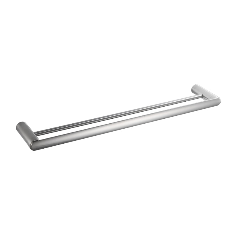 PLD Cove Double Towel Rail - 600mm - Satin Nickel