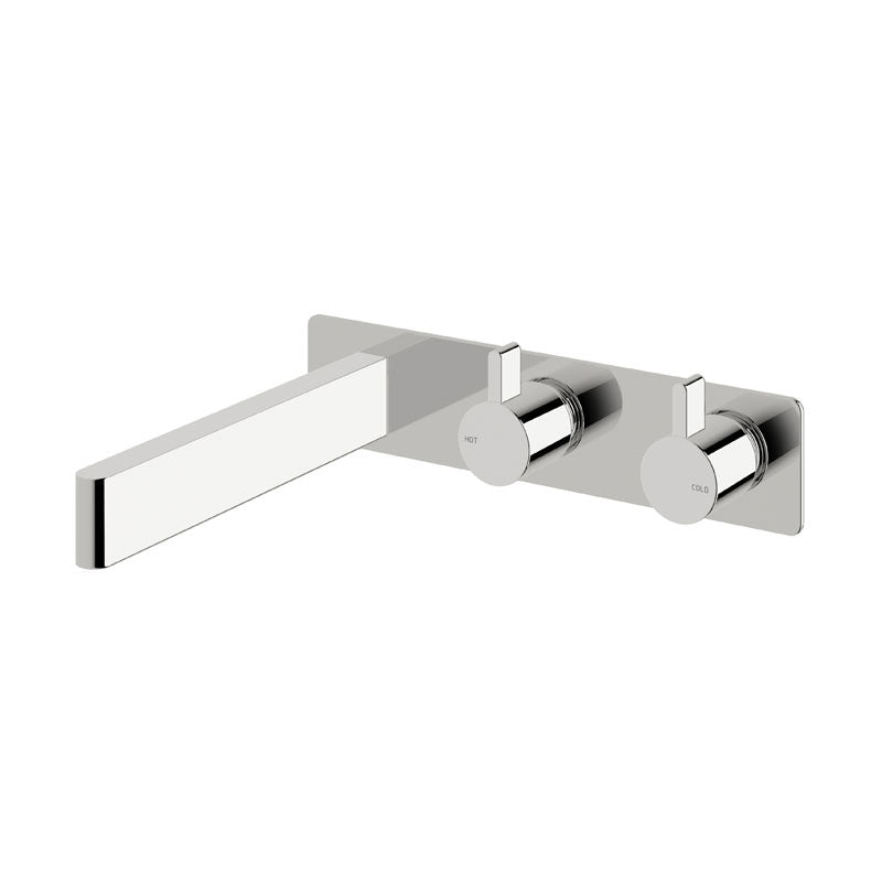 Sussex Calibre Wall Basin Mixer Outlet System 200mm Chrome