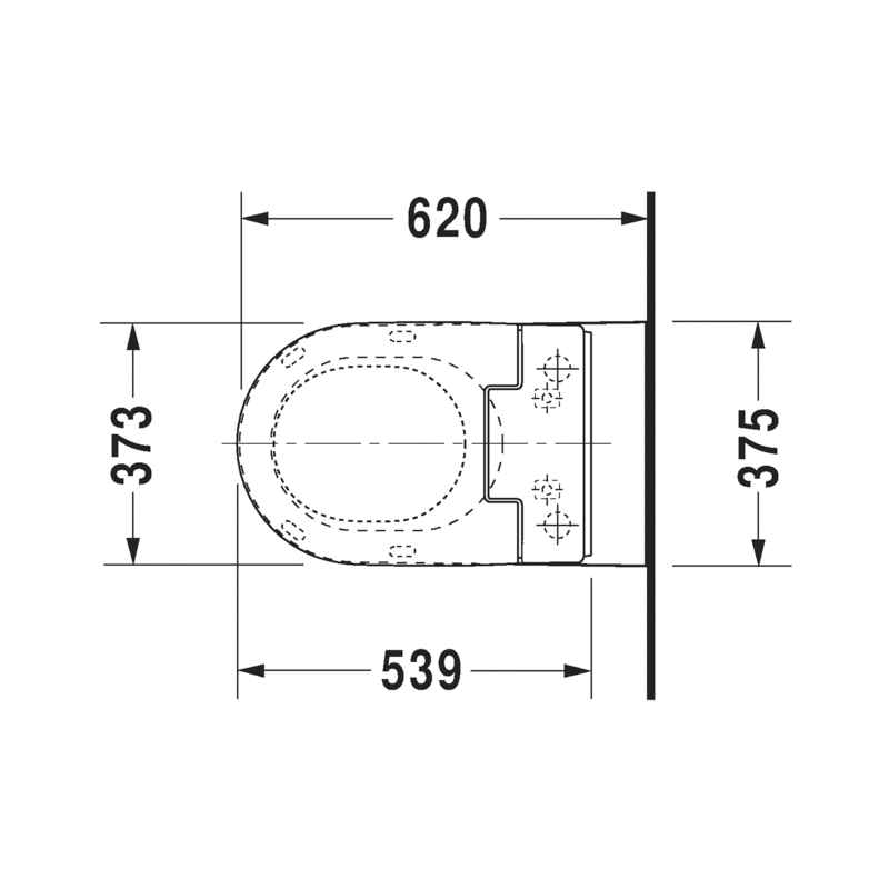 Duravit Starck 2 SensoWash Slim Wall Mount Kit