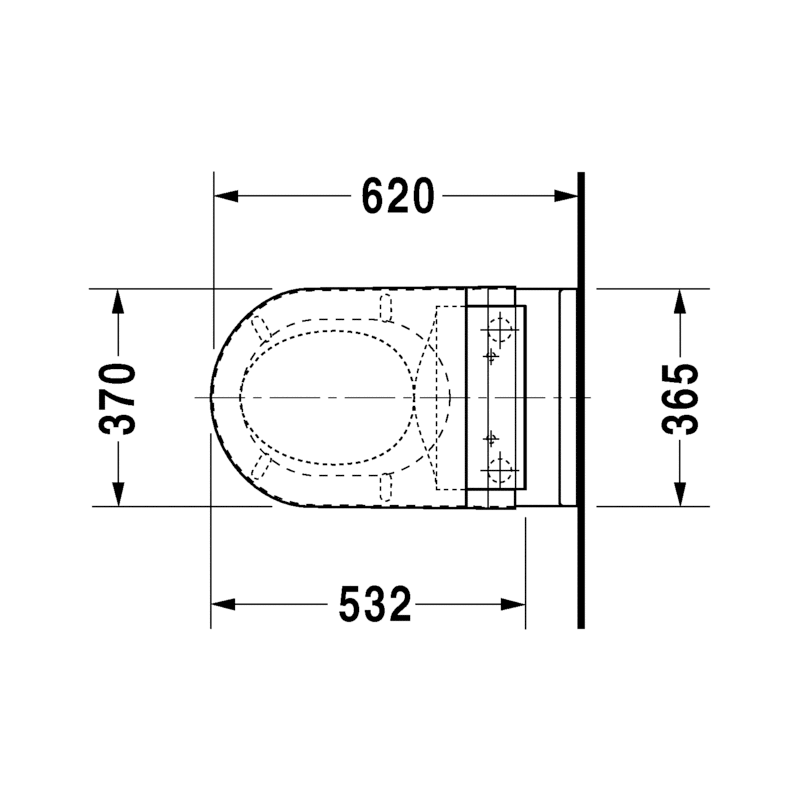 Duravit Starck 3 SensoWash Slim Wall Mount Kit