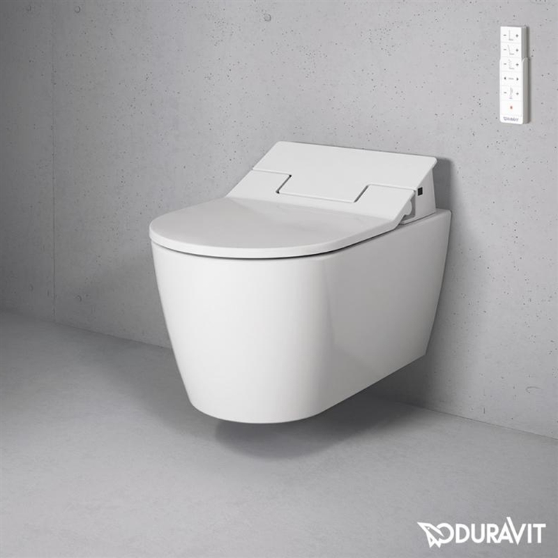 Duravit ME by Starck Wall Mounted RIMLESS® SensoWash Slim with HygieneGLAZE