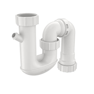 Caroma 50mm White Combination S And P Traps With Dishwasher Connection