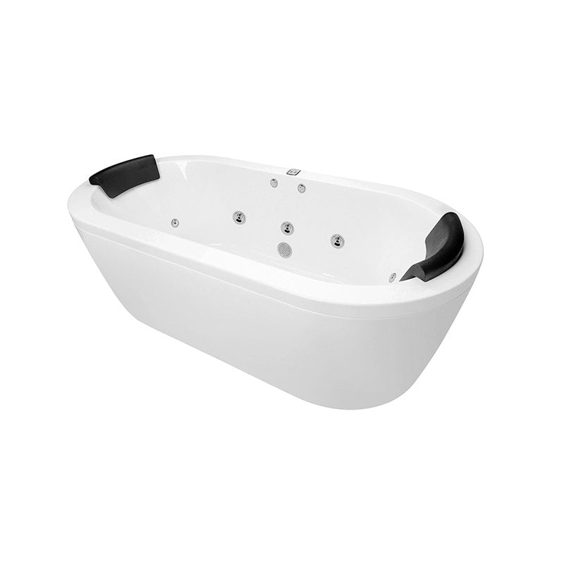 Decina Mintori 1790 Freestanding Contour 14-Jet Spa Bath Side View