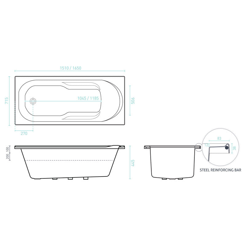 Decina Adatto Santai Jet Spa Bath Specification