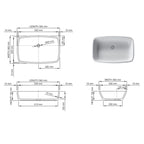 DADOquartz® Sirene Deonne Basin 560mm Specification