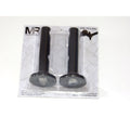 Master Rail Double End Pillars Matt Black (Pair)
