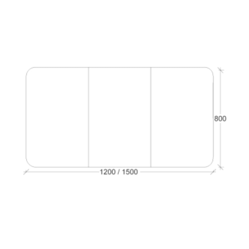 Rifco Derwent Mirror Cabinet 1200mm - D1200