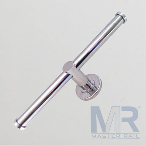 Master Rail Double Toilet Roll Holder Chrome