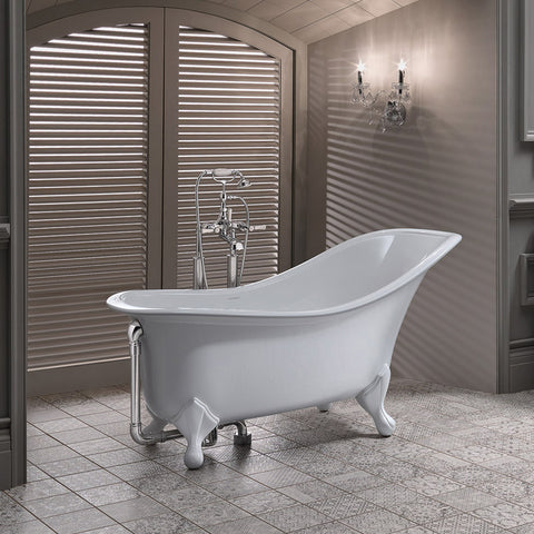 Victoria + Albert Drayton 1685mm Freestanding Bath - Gloss White