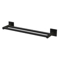 Master Rail Double Rail Matte Black 90cm Large Square Plate - MBR-90-D-DEP-MB + LSCP-MB