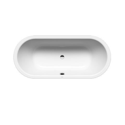 Kaldewei Classic Duo Oval 1600mm Steel Enamel Built In Bath with Overflow - Gloss White