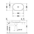 DURAVIT Luv Washbowl 600 Specification