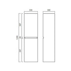 Parisi Evo 330 Side Storage Unit- Tobacco Specification