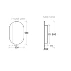 Rifco Eclipse Mirror Cabinet -  Specification