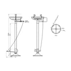 Gentec ECOSAFE Floor Mounted Pedestal eye face wash Specification
