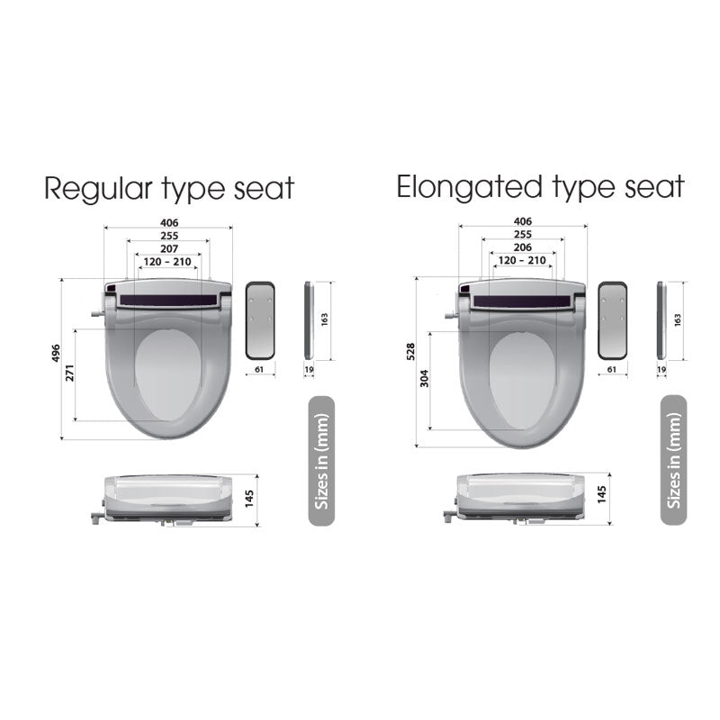 Eco Bidet EB-R500 Electric Bidet Specification
