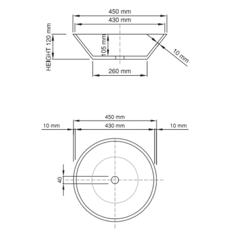 Dadoquartz - Sirene Eden Basin Specifications