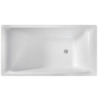DADOquartz Edward 1530mm Built In Bath With Overflow - Satin White - SBM135-S