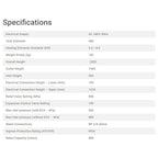 Rinnai Hotflo Electric Specifications